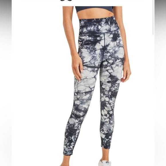 Mono B ribbed tie-dyed seamless Leggings Tights S like new - Picture 1 of 5